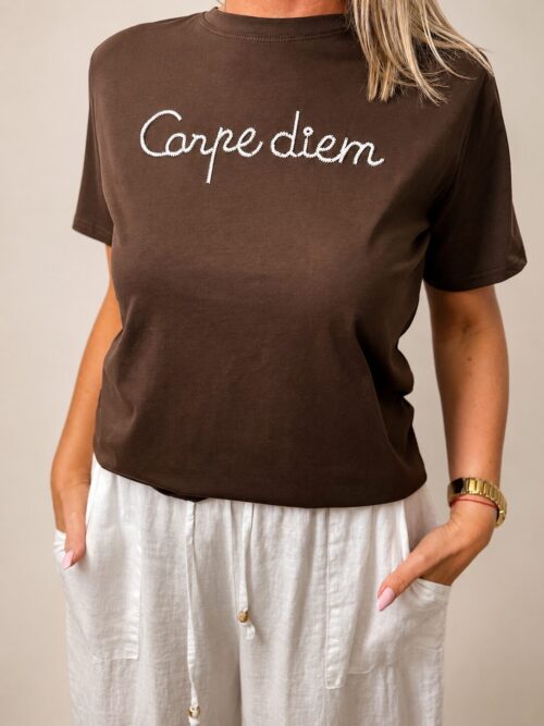 T-shirt bawełniany Carpie Diem