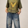 T-Shirt MISS CITY OFFICIAL oliwka