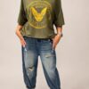 T-Shirt MISS CITY OFFICIAL oliwka