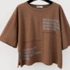 T-Shirt bawełniany z przeszyciami