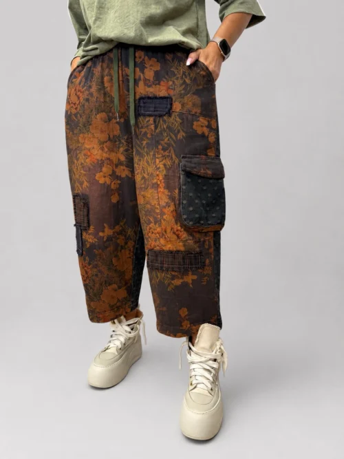 Spodnie Jeans Duo Kwiat