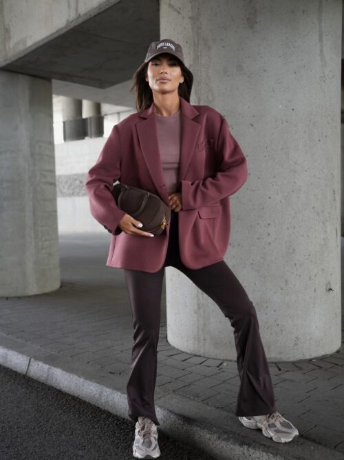 marynarka ME GUSTA jednorzędowa elegancka marynarka damska ME GUSTA marynarka damska oversize z klapami jednorzędowa marynarka damska z kieszeniami stylowa marynarka damska do codziennych stylizacji marynarka ME GUSTA rozmiar uniwersalny klasyczna marynarka damska z patkami