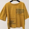T-Shirt bawełniany z przeszyciami