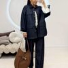 Kurtka jeansowa oversize indigo – widok z przodu, stylizacja total denim