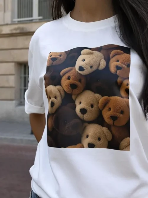 T-shirt BOCCA z aplikacją misiów