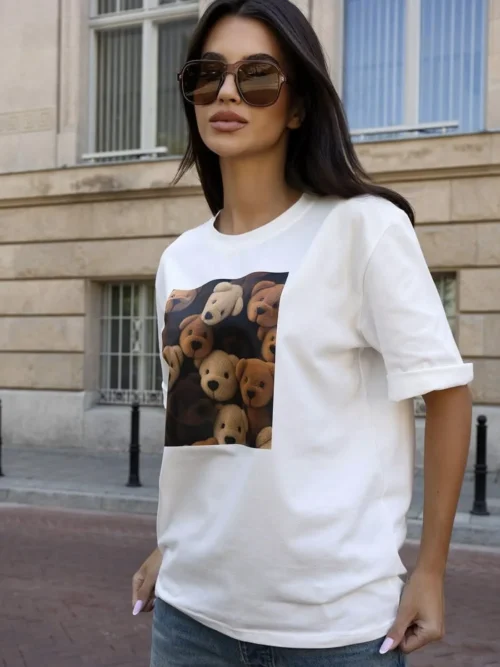 T-shirt BOCCA z aplikacją misiów