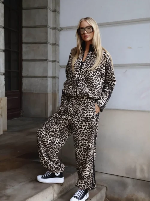 komplet dresowy panterka BOCCA bluza i spodnie