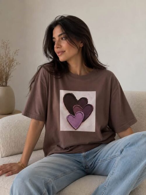 T-shirt BOCCA z aplikacją serca