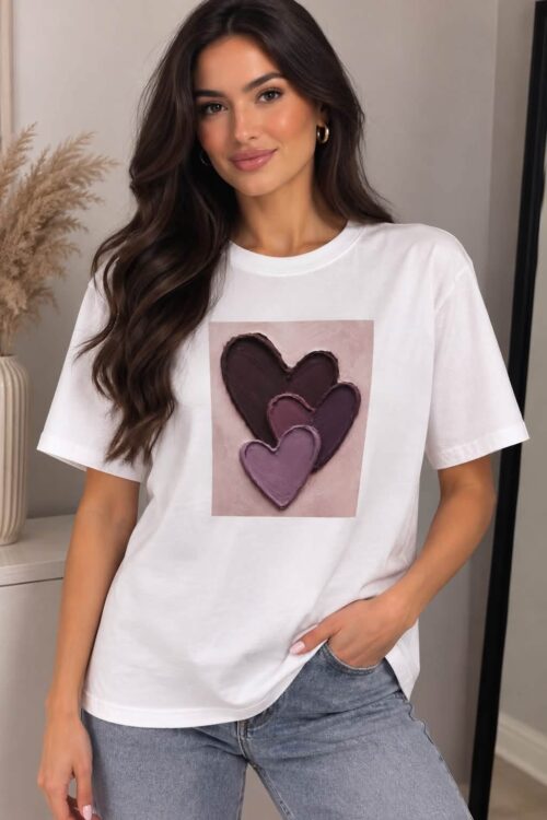 T-shirt BOCCA z aplikacją serca