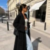 kardigan płaszcz NORAL BYME czarny długi czarny kardigan płaszcz BYME kardigan płaszcz NORAL śmietankowy ecru długi kardigan damski z kieszeniami elegancki kardigan płaszcz polski producent miękki kardigan płaszcz BYME kardigan płaszcz w stylu quiet luxury długi kardigan damski rozmiar uniwersalny