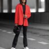marynarka ME GUSTA jednorzędowa elegancka marynarka damska ME GUSTA marynarka damska oversize z klapami jednorzędowa marynarka damska z kieszeniami stylowa marynarka damska do codziennych stylizacji marynarka ME GUSTA rozmiar uniwersalny klasyczna marynarka damska z patkami