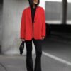 marynarka ME GUSTA jednorzędowa elegancka marynarka damska ME GUSTA marynarka damska oversize z klapami jednorzędowa marynarka damska z kieszeniami stylowa marynarka damska do codziennych stylizacji marynarka ME GUSTA rozmiar uniwersalny klasyczna marynarka damska z patkami