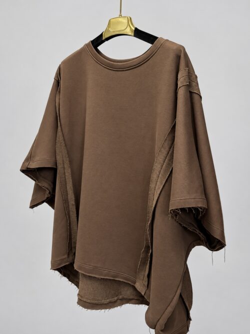 Bluza bawełniana pętelkowa oversize