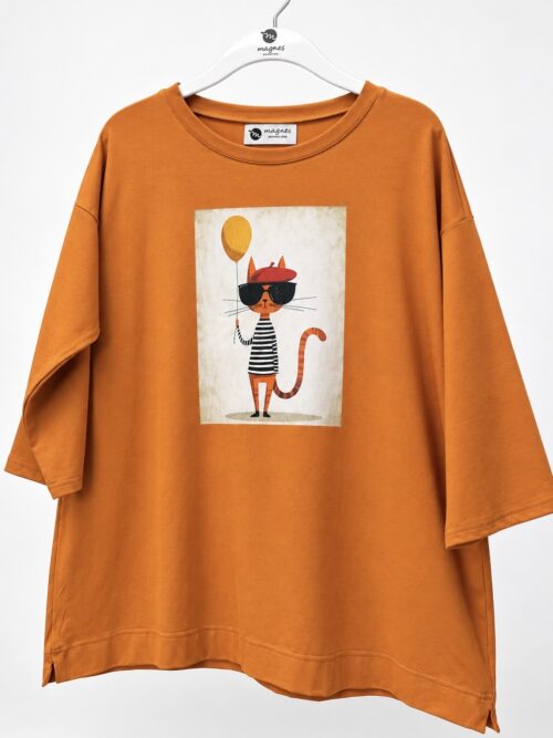 Bluzka MAGNES damska z nadrukiem Bluzka damska MAGNES rękaw 3/4 Bluzka MAGNES oversize z grafiką Bluzka MAGNES w paski z nadrukiem Bluzka damska z oryginalną grafiką MAGNES Bluzka MAGNES luźny fason Bluzka MAGNES Butik Madzia Fashion