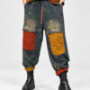 - Spodnie patchwork jeans i sztruks damskie - Spodnie damskie z kontrastowymi kieszeniami - Luźne spodnie patchwork damskie - Spodnie jeansowe ze sztruksowymi elementami - Spodnie z kwiatowym wzorem Butik Madzia Fashion
