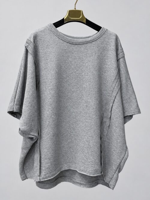 Bluza bawełniana pętelkowa oversize