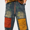 - Spodnie patchwork jeans i sztruks damskie - Spodnie damskie z kontrastowymi kieszeniami - Luźne spodnie patchwork damskie - Spodnie jeansowe ze sztruksowymi elementami - Spodnie z kwiatowym wzorem Butik Madzia Fashion