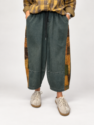 Spodnie denim Simbad z karmelową wstawką