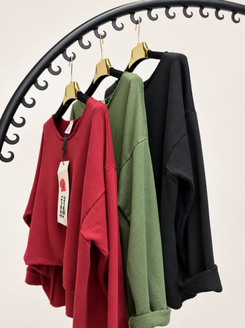Bluza z bawełny pętelkowej WENDY TRENDY