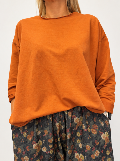 Bluzka WENDY TRENDY oversize z bawełny pętelkowej