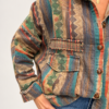 koszula oversize damska vintage bawełniana koszula damska we wzory koszula oversize 100% bawełna kolorowa koszula damska oversize koszula vintage z kieszeniami koszula narzutka damska we wzory