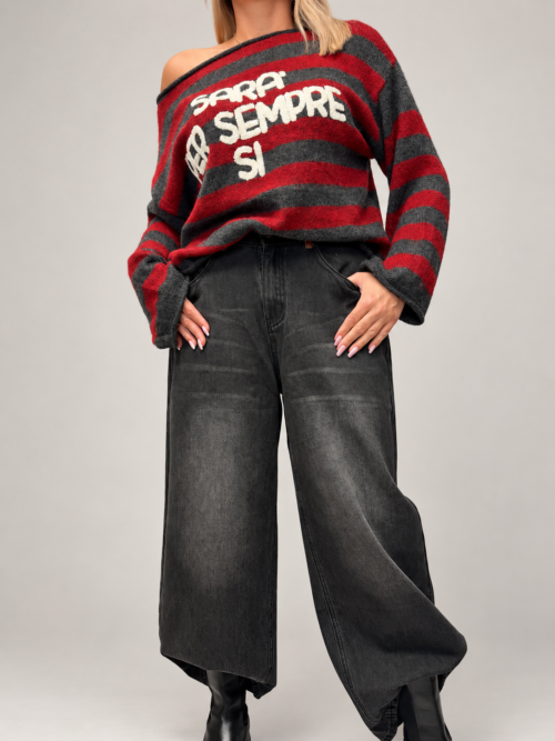 Czarne jeansy z szeroką nogawką damskie Czarne jeansy damskie wide leg Jeansy damskie z wysokim stanem czarne Szerokie czarne jeansy damskie Czarne jeansy damskie sprane Luźne jeansy damskie z szeroką nogawką Czarne spodnie jeansowe damskie szeroki fason Jeansy wide leg damskie czarne Czarne jeansy do jesiennych stylizacji Damskie jeansy z szeroką nogawką