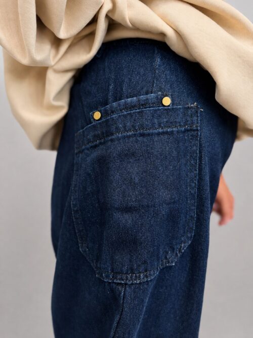 5C661C44-A565-46EF-8F89-48843EC2F595 spodnie BURRO denim z podszyciem duo spodnie jeansowe BURRO z kratką spodnie denim z wywijaną nogawką spodnie BURRO wysoki stan luźne spodnie jeansowe damskie spodnie denim z podszyciem w kratkę spodnie BURRO Butik Madzia Fashion damskie spodnie jeansowe z wysokim stanem