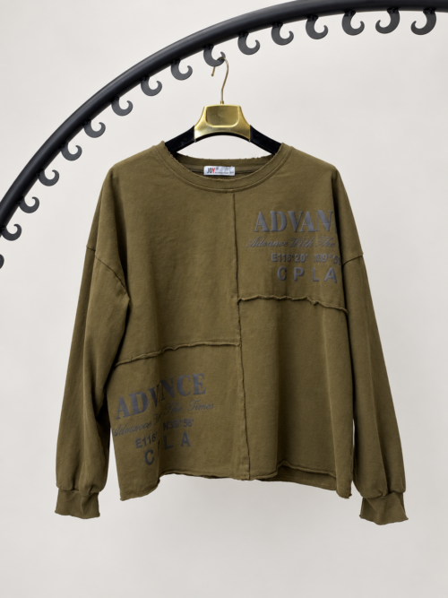 Bluza JOY z surowymi przeszyciami