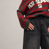 Sweter Sara bordo-grafit