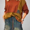 - Bluza patchwork JOY damska - Bawełniana bluza JOY damska - Bluza damska 100 procent bawełna - Luźna bluza patchwork damska - Bluza JOY Butik Madzia Fashion