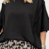 Bluza bawełniana pętelkowa oversize