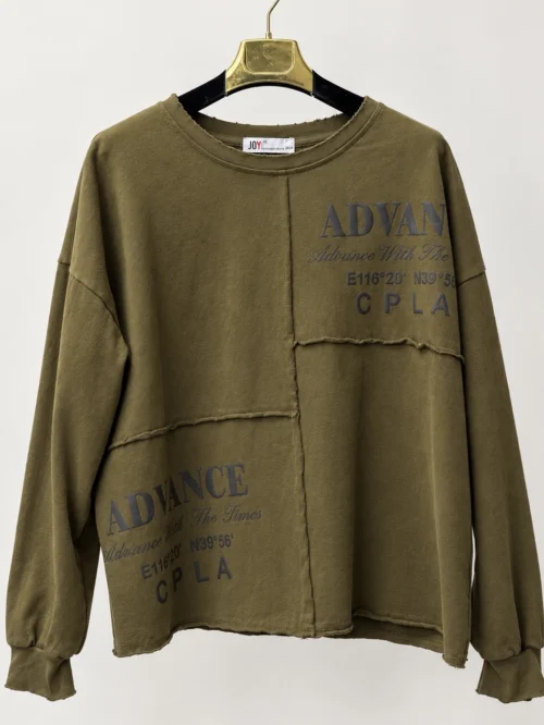 Bluza JOY z surowymi przeszyciami
