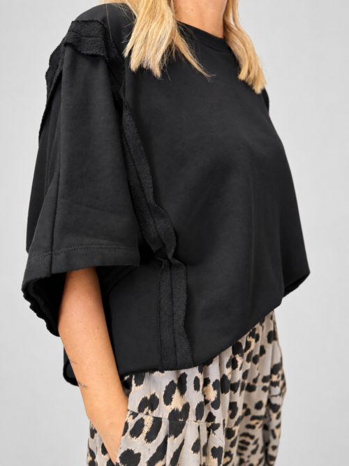 Bluza bawełniana pętelkowa oversize