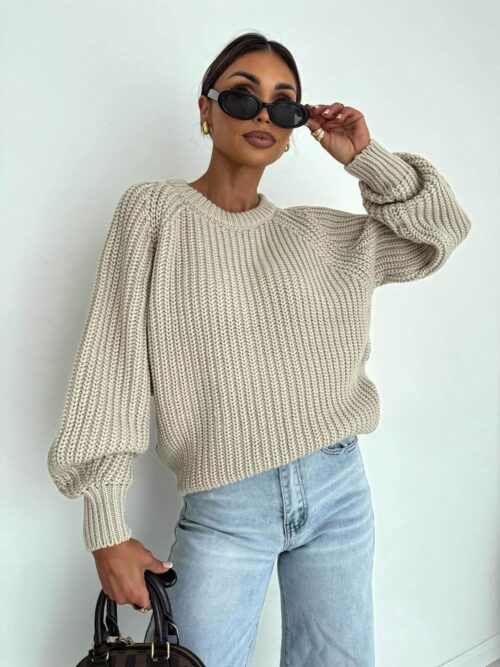 Sweter BOCCA o grubym splocie