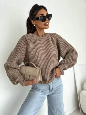 Sweter BOCCA o grubym splocie
