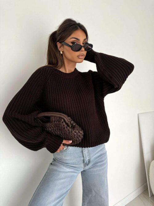 Sweter BOCCA o grubym splocie