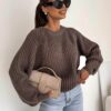 Sweter BOCCA o grubym splocie
