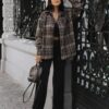 IMG_7860 koszula flanelowa BLINK LaBalancia koszula damska w kratę polski producent koszula flanelowa damska oversize koszula BLINK w kratę LaBalancia bawełniana koszula damska w kratę koszula flanelowa do codziennych stylizacji damska koszula w kratę z kołnierzykiem koszula flanelowa na top lub T-shirt