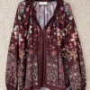 Koszula MIHO'S Burgund Rose