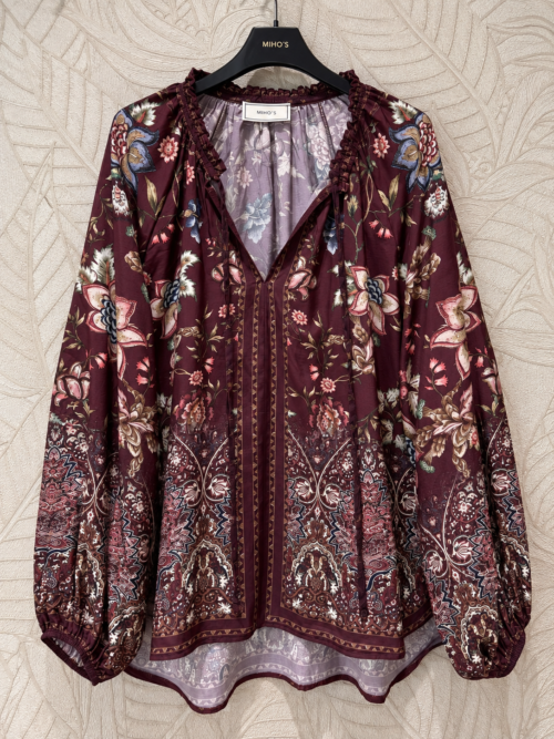 Koszula MIHO'S Burgund Rose