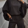 Bluzka oversize w prążek LA VESTINO