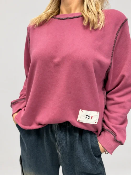 Bluza JOY z kontrastowymi przeszyciami