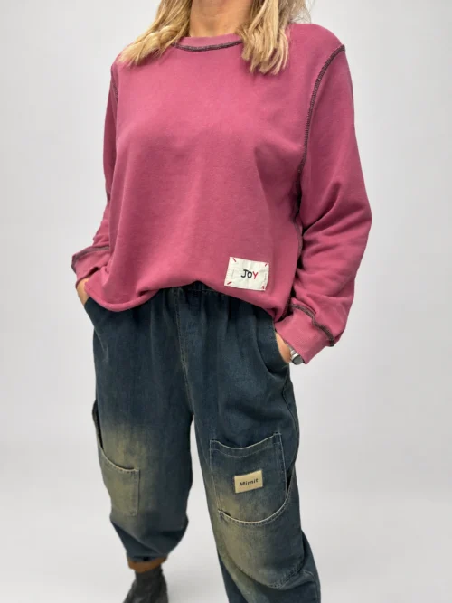 Bluza JOY z kontrastowymi przeszyciami