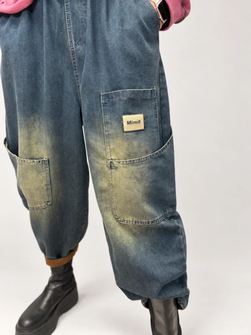 Spodnie jeansowe Vintage Cargo