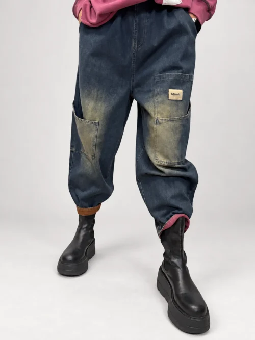 Spodnie jeansowe Vintage Cargo