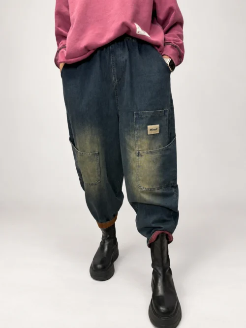 Spodnie jeansowe Vintage Cargo