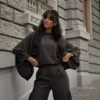 Bluzka oversize w prążek LA VESTINO