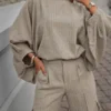 Bluzka oversize w prążek LA VESTINO