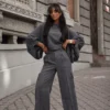 Bluzka oversize w prążek LA VESTINO